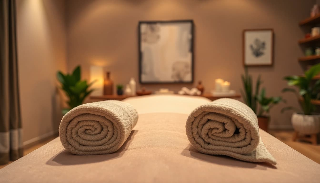 Erleben Sie lingam massage in berlin in einem entspannenden Ambiente mit beruhigenden Farben.
