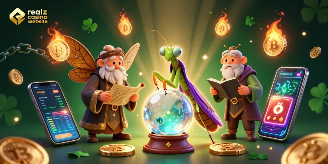 Erlebe die realz casino Webseite mit einer brillanten 3D-Darstellung von Spielautomaten und magischen Charakteren.