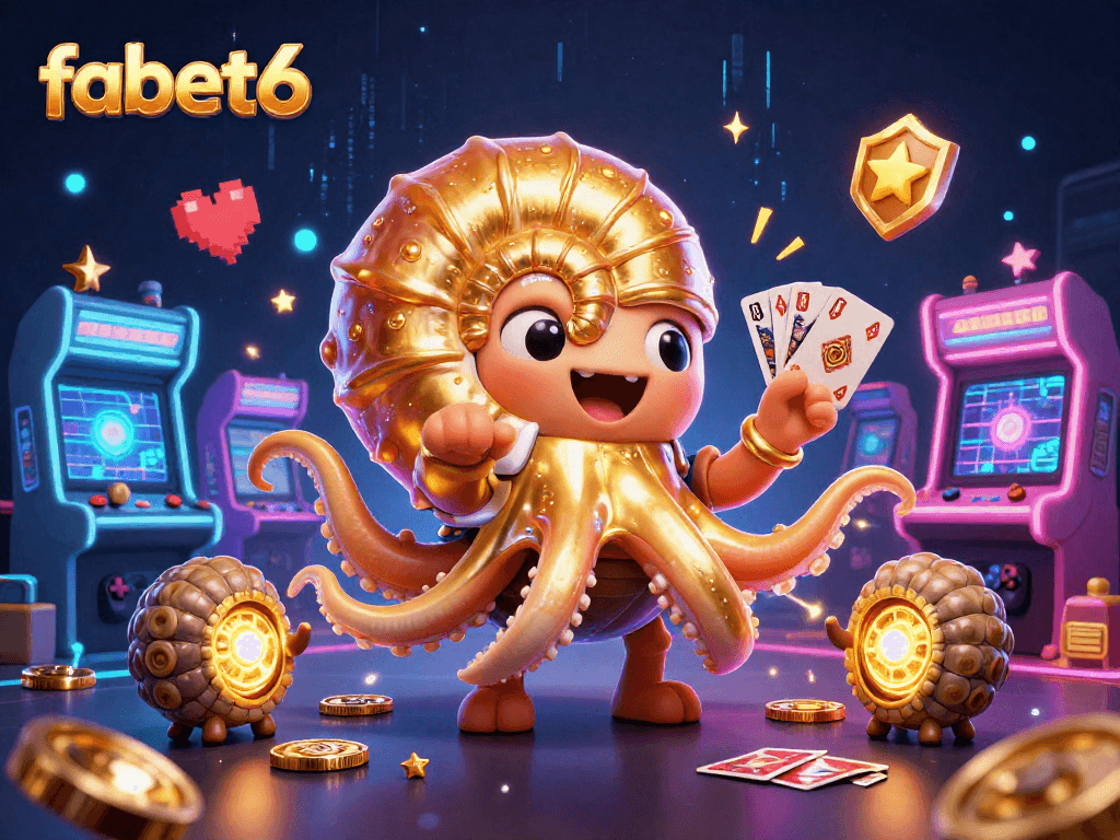 Engage with fabet6's thrilling casino experience featuring dynamic characters and vibrant gaming elements.