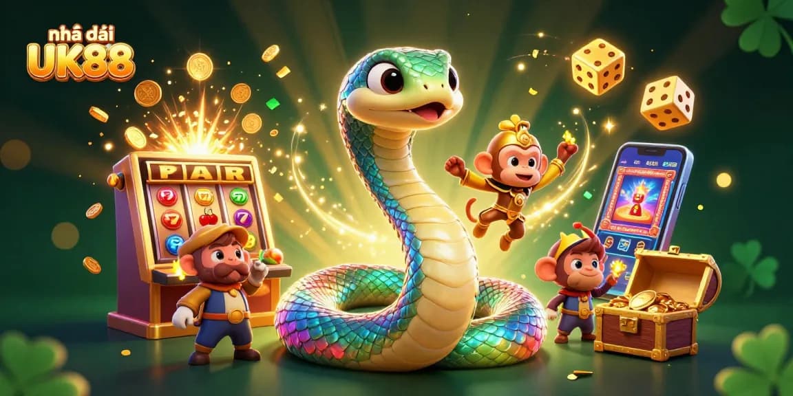 Experience the thrill of Nhà cái UK88 with dazzling 3D slots and vibrant casino elements.