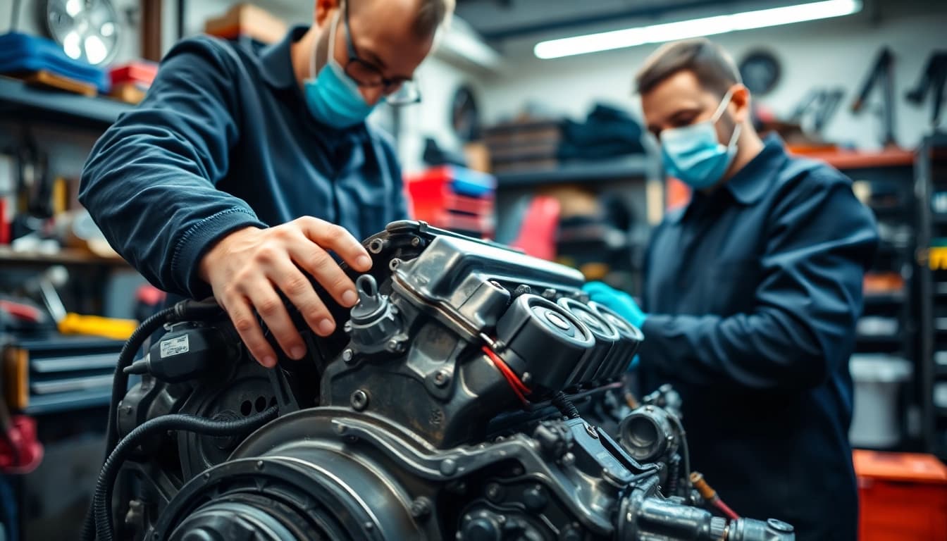 Auto mit Motorschaden verkaufen und Reparatur von Motorschaden mit Fachmann in Werkstatt.