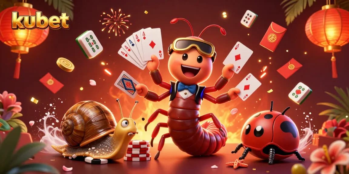 Kubet players enjoying a dynamic casino scene with vibrant characters and exciting game elements.