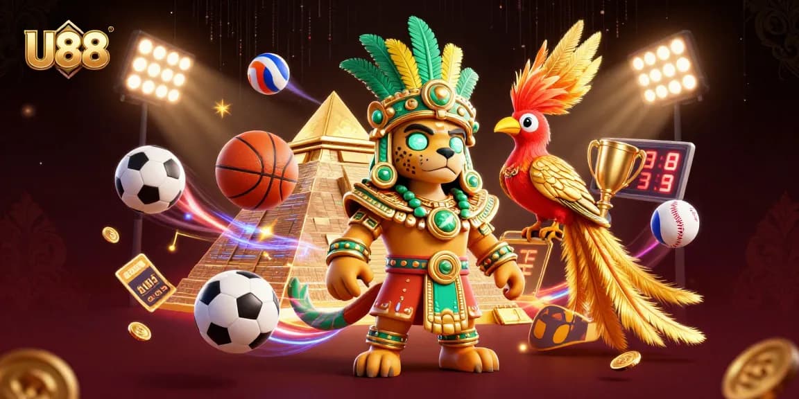 Elevate your gaming experience at U88 with dynamic sports betting action and rich casino visuals.