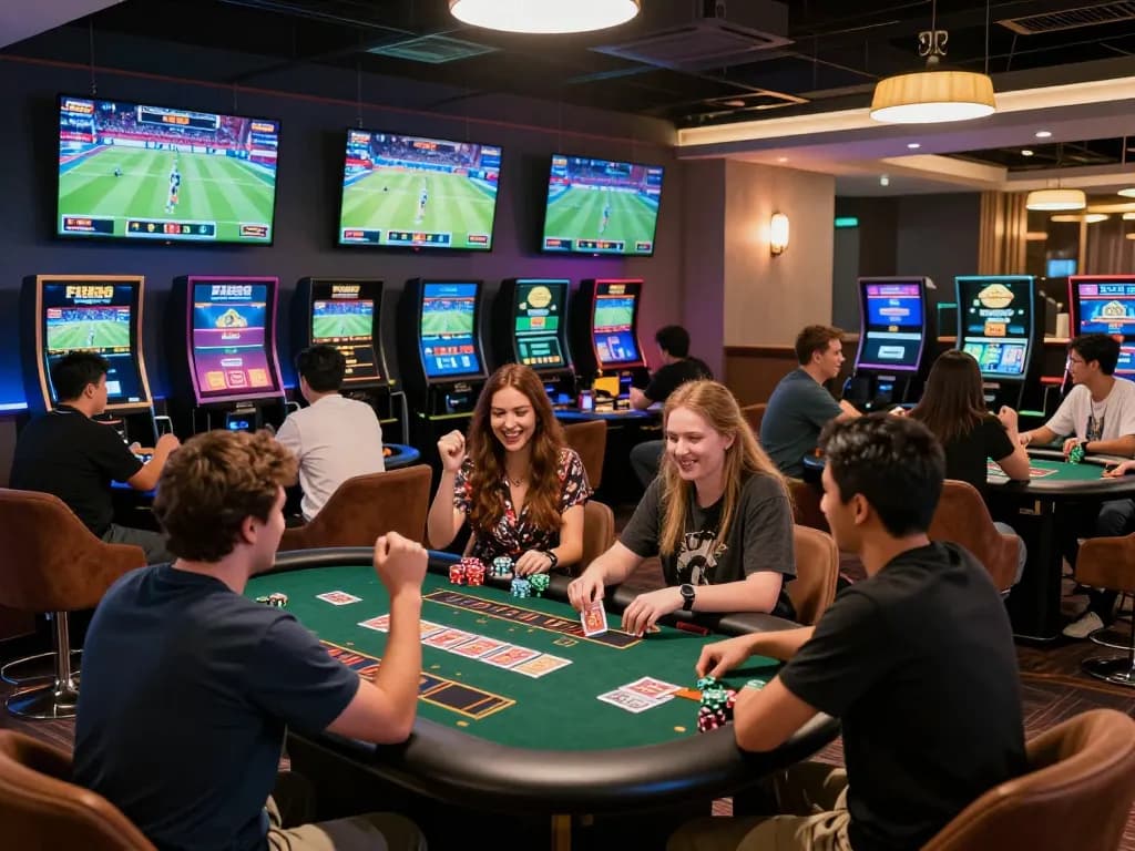 Players enjoying dynamic games at FB88, showcasing the excitement of online betting.