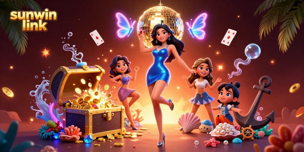 Experience the thrill with sunwin link while winning big in this vibrant casino scene.