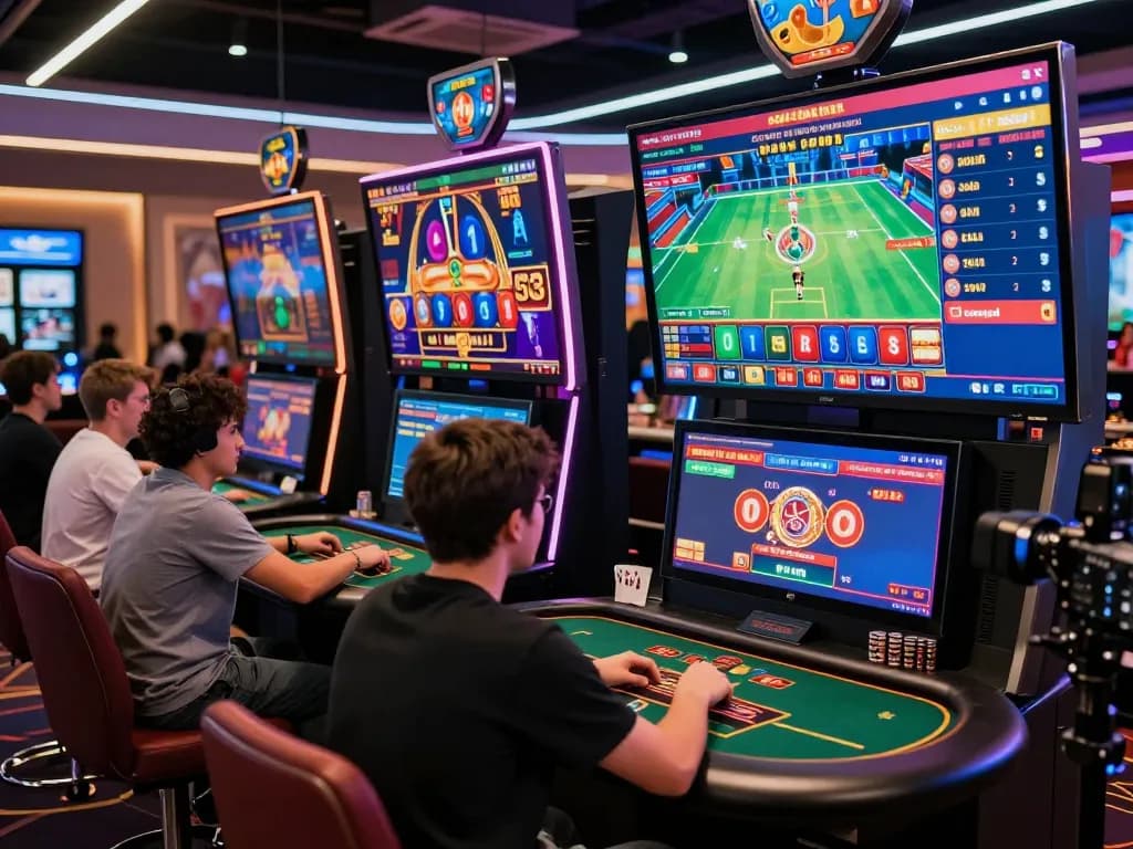 Exciting online gambling experience at VN88 showcasing diverse games and vibrant user interface.