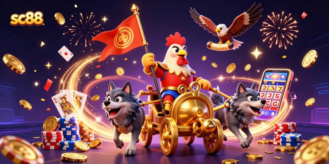sc88 showcases a dynamic casino scene with a warlord and rich gambling elements.
