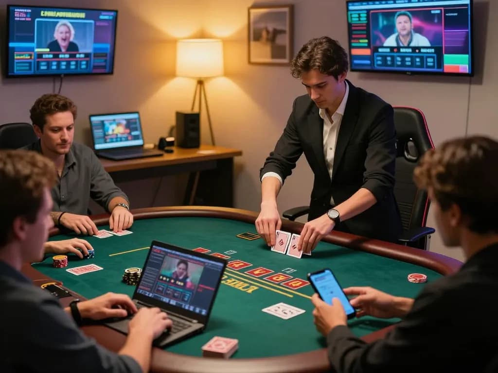 Engage in strategic online gambling at https://ok365.br.com with an immersive live dealer experience in this dynamic scene.