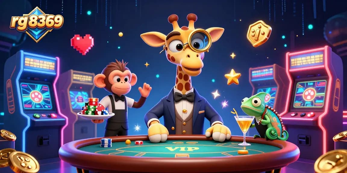 Experience the excitement of rg 8369 with a high-roller giraffe at a dazzling casino