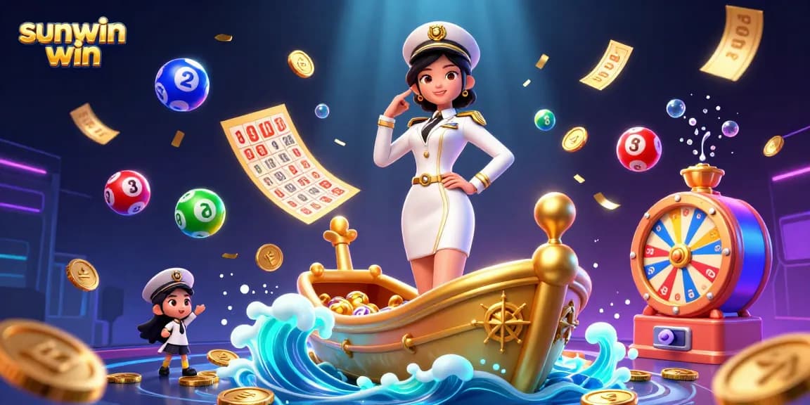 Win exciting prizes with sunwin win in this vibrant, action-packed casino scene.