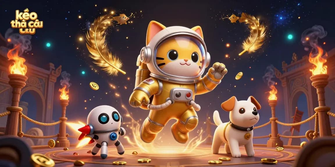 Place your bets with the kèo nhà cái – vibrant illustration of a space-themed casino showdown.