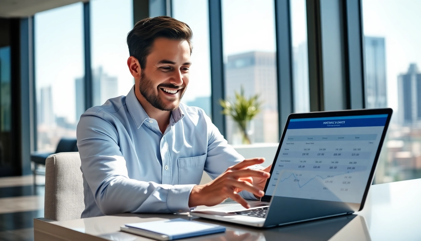 Immobilienkredite günstig vergleichen mit einem Finanzberater im modernen Büro.