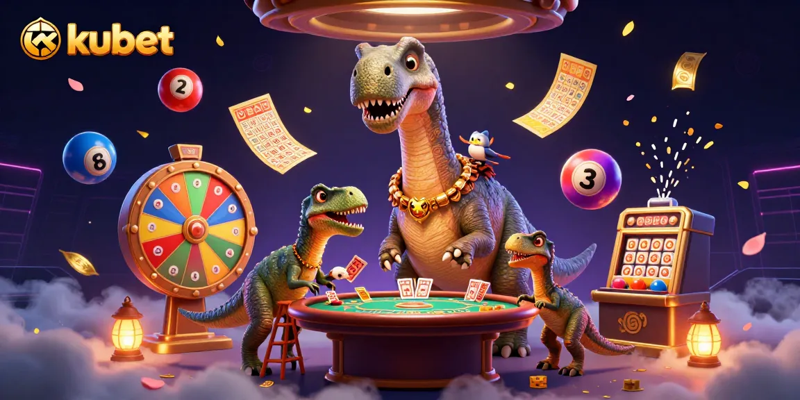 Enjoy an exciting kubet gaming scene with thrilling 3D characters and vibrant casino elements.