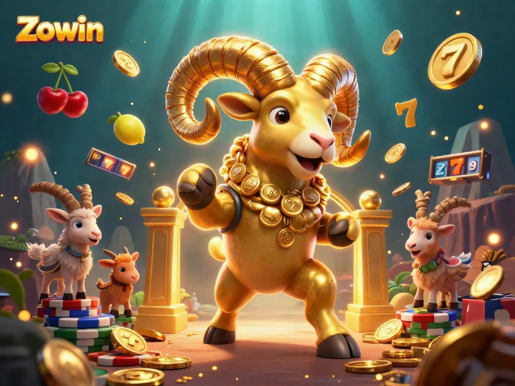 Zowin game features thrilling slots play with gold coins and jackpot excitement in a vibrant casino atmosphere.