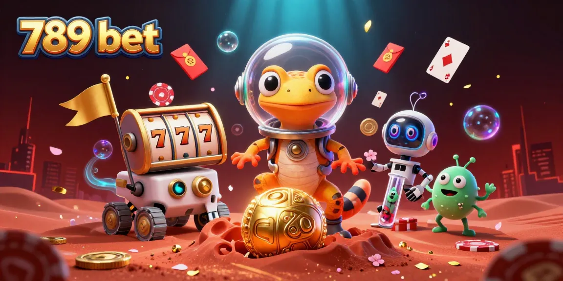 Bet on 789 bet in an exciting gaming adventure filled with vibrant casino elements.
