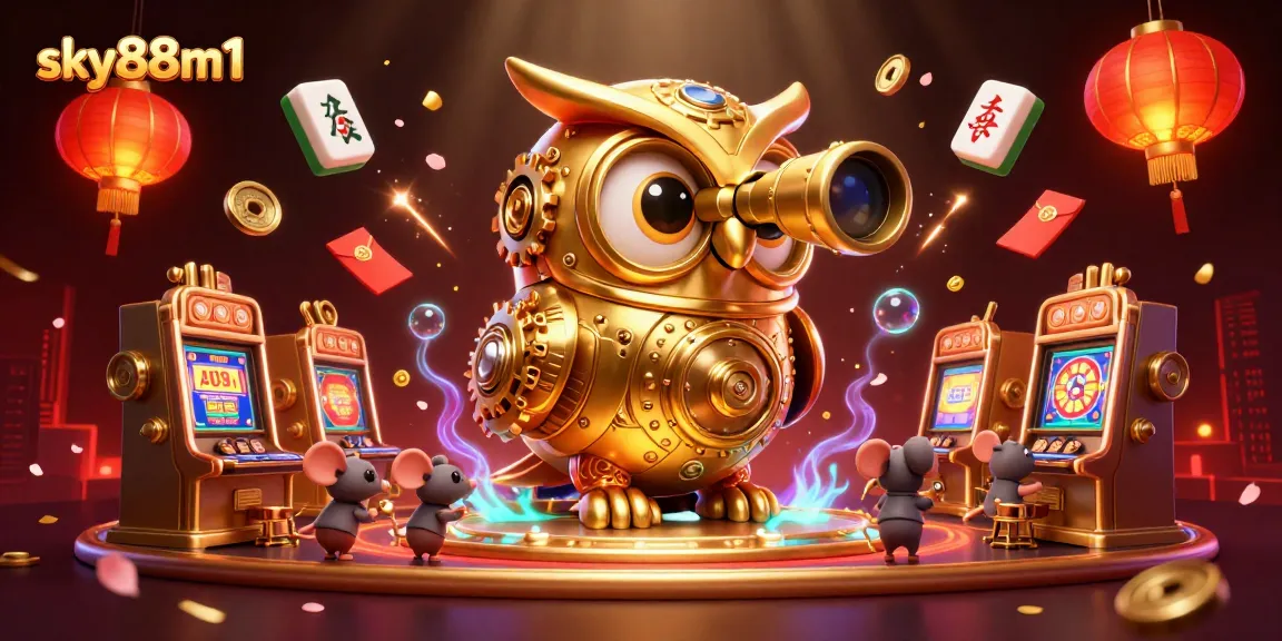 Spin and win at sky88m1 with golden owl and vibrant casino experience