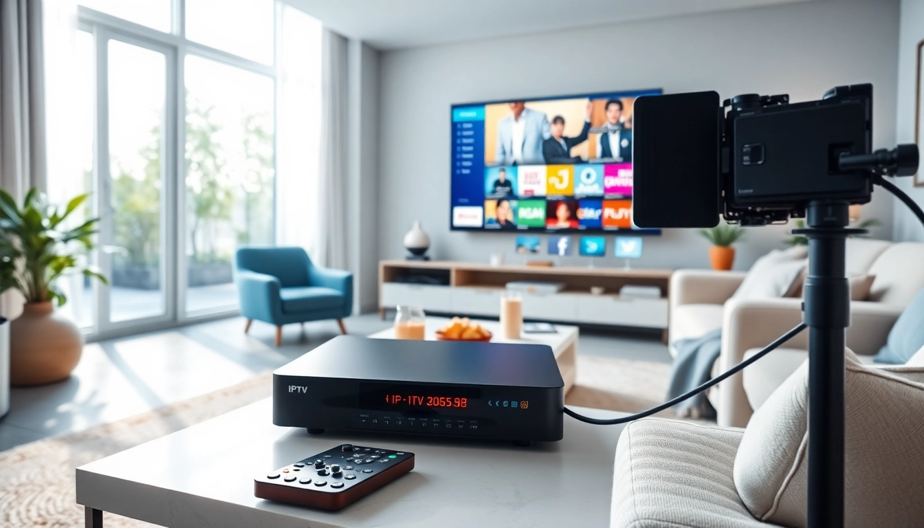 Erleben Sie Iptv Kaufen mit einem modernen Streaming-Setup im gemütlichen Wohnzimmer.