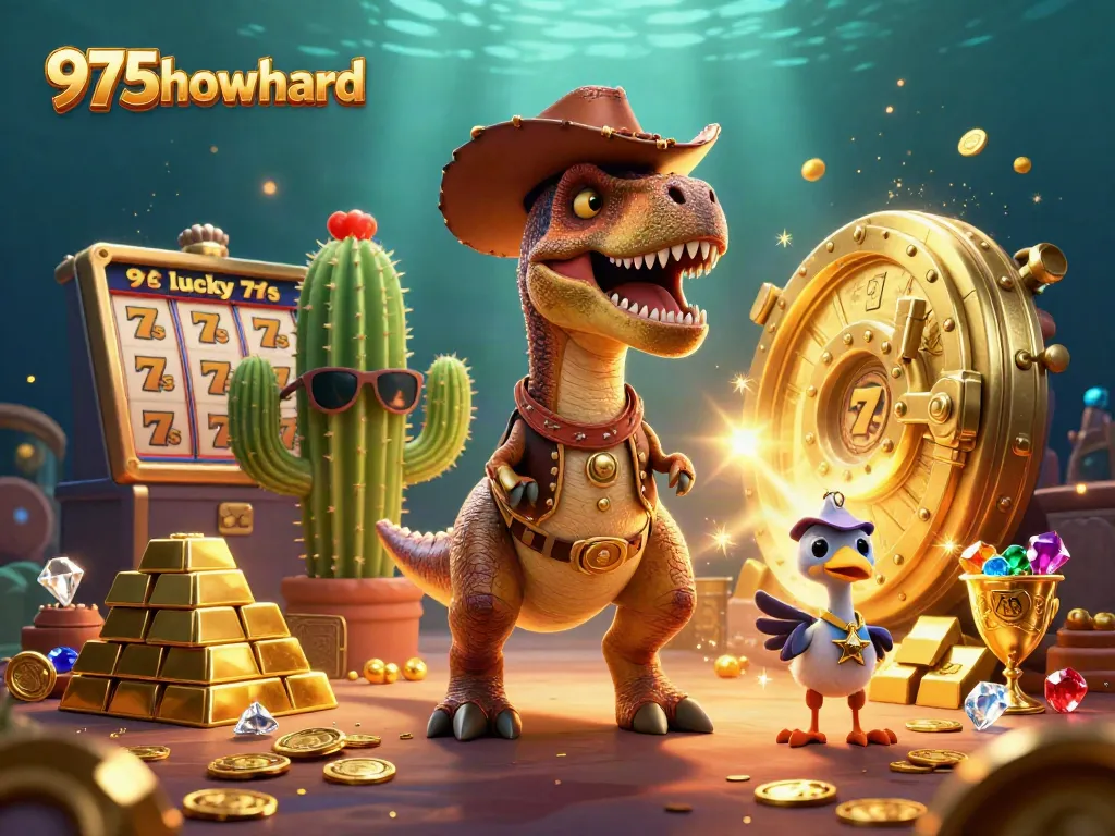 Experience the thrill of 975howard with our vibrant gambling-themed 3D illustration featuring exciting casino elements.