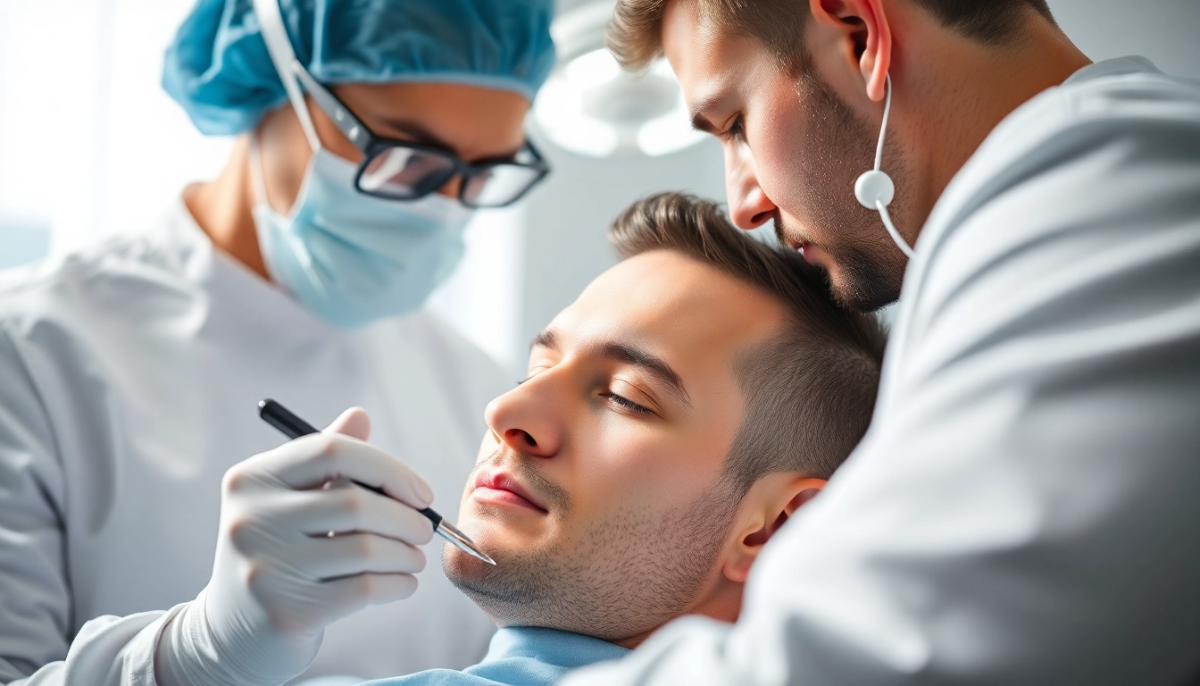 Effektive Haartransplantation Türkei in einer modernen Klinik wird durchgeführt.