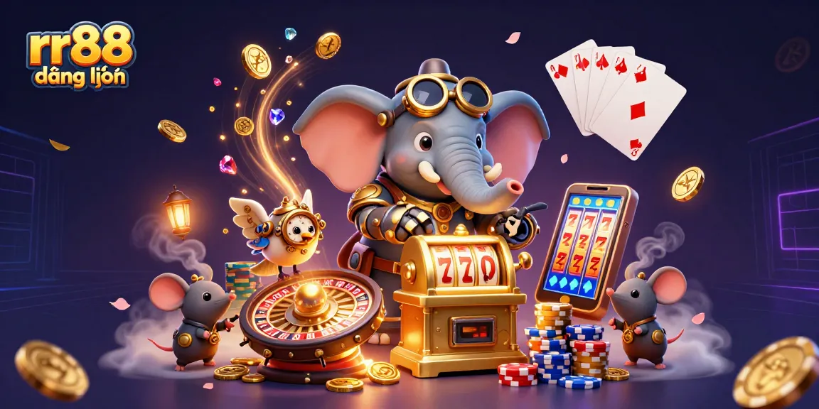 Engage with rr88 đăng nhập and enjoy a thrilling experience at the golden slot machine surrounded by casino fun!