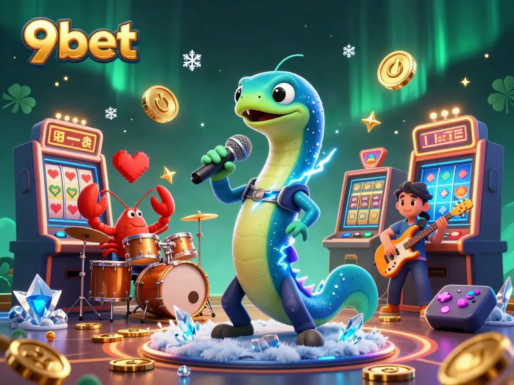 Experience exciting gameplay with 9bet in an underwater-themed casino featuring vibrant characters.