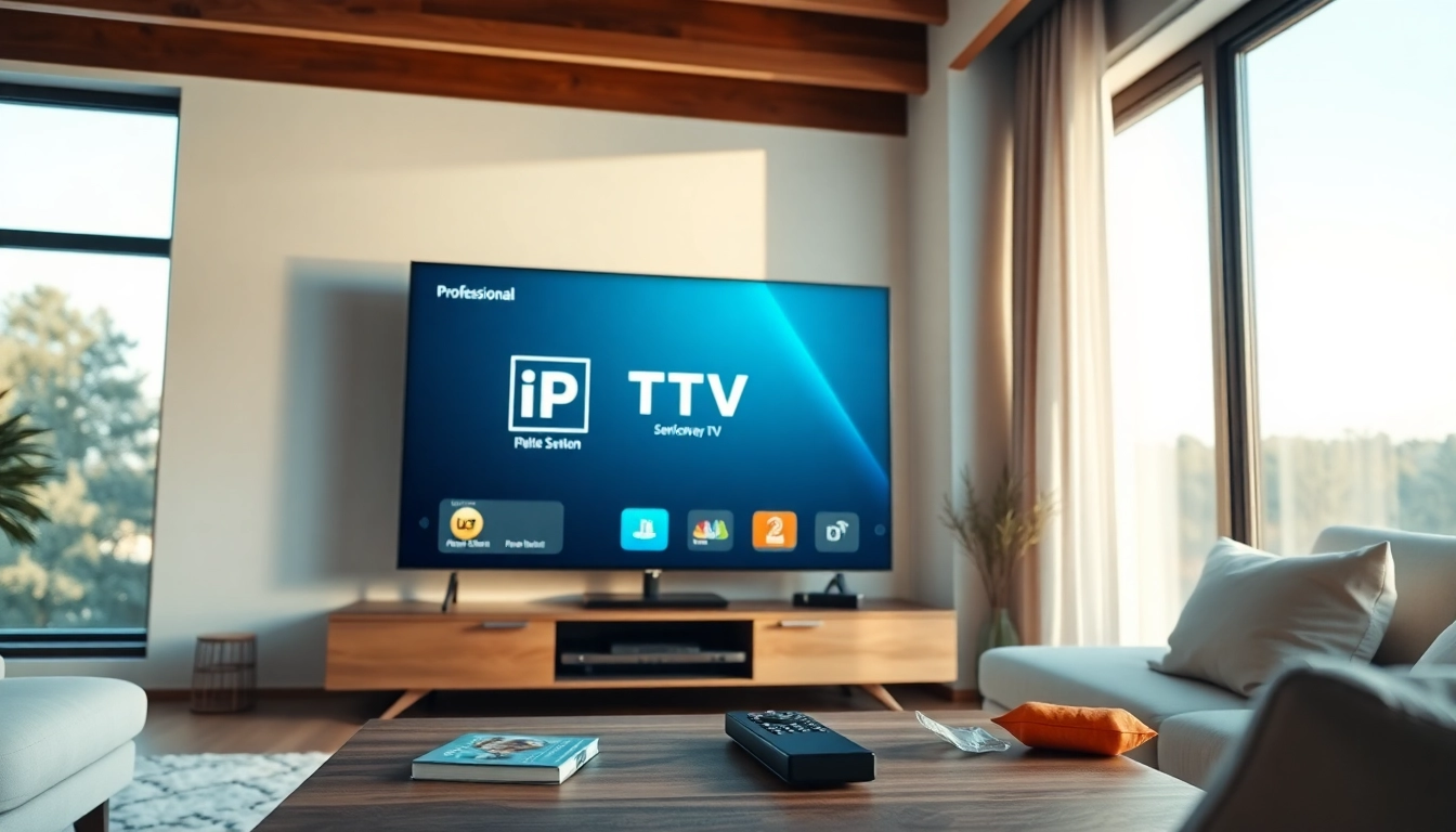 IPTV kaufen and enjoy high-quality streaming in a cozy room setting.