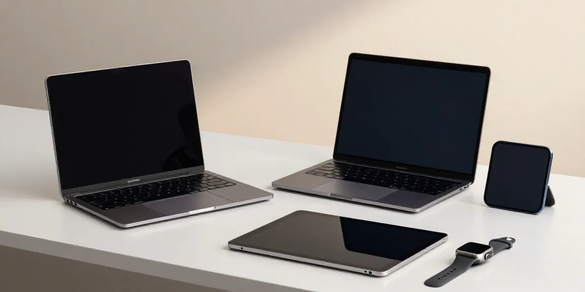 Neueste Gadget-Nachrichten auf modernen Geräten in minimalistischer Umgebung