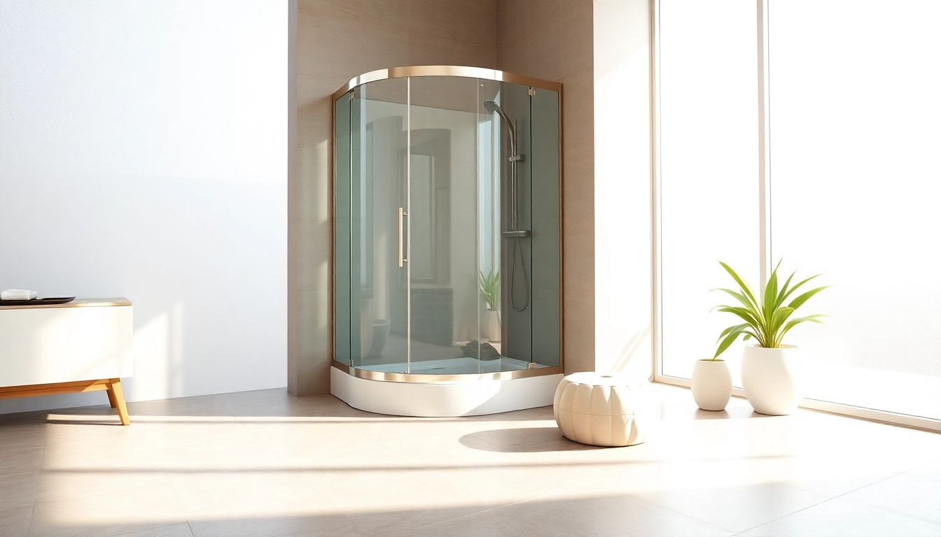 Elegant duschkabine 90x90 in a modern bathroom, enhancing relaxation and style.