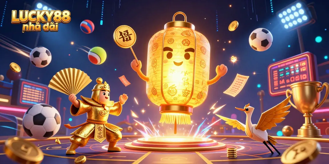 Experience thrilling gaming moments with LUCKY88 nhà cái, showcasing delightful characters and vibrant casino action.