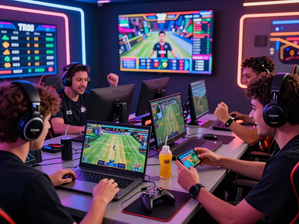 Exciting online gaming environment at https://tr88.army/ with players engaged in sports betting and esports.