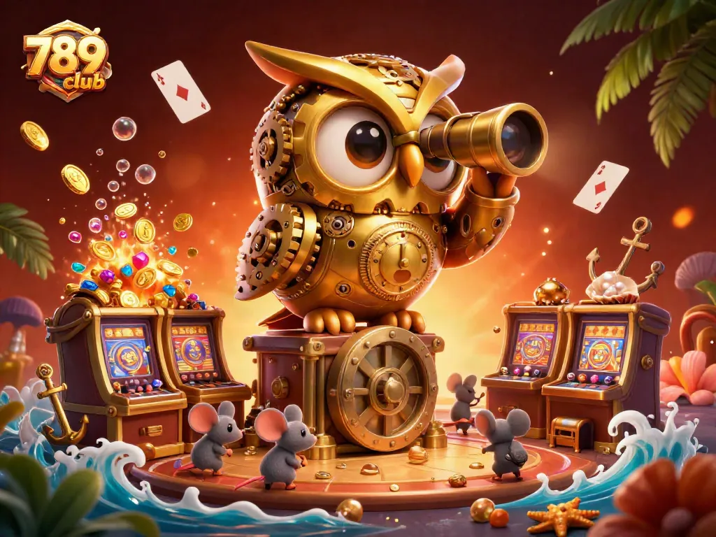 Experience top-tier gameplay at 789club, featuring a vibrant casino scene with stunning 3D elements.