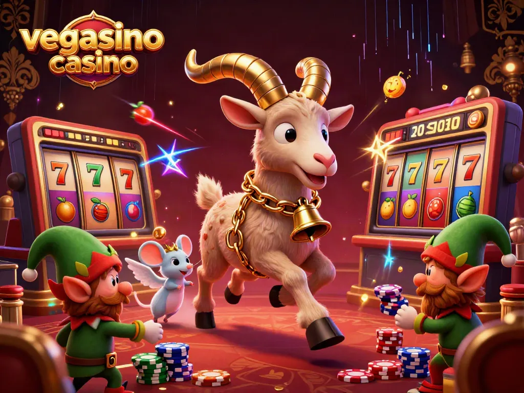 Engage with exciting slots and jackpots at vegasino casino featuring a playful Krampus!