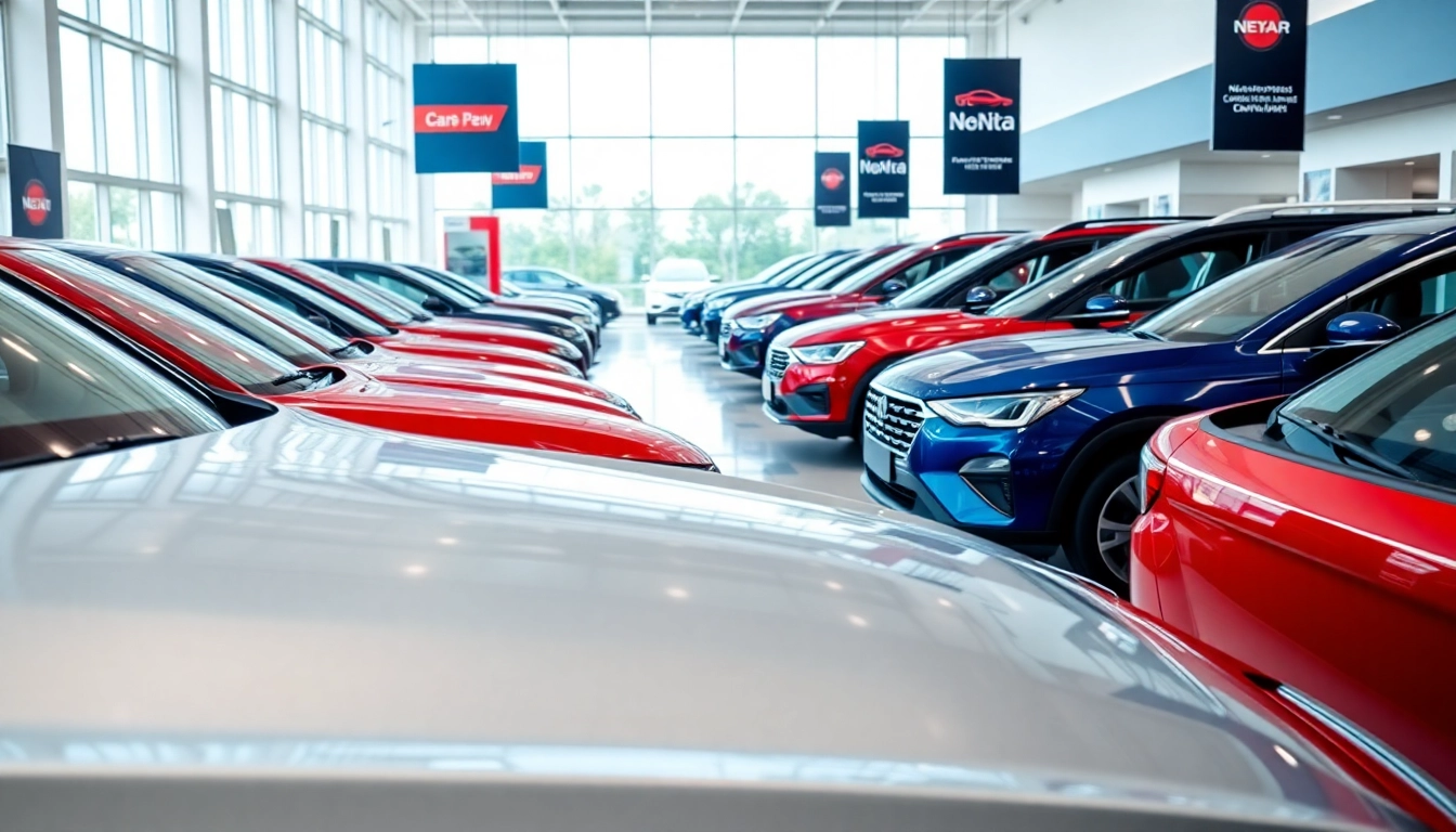 Auto kaufen im modernen Autohaus mit eleganten Fahrzeugen und freundlicher Atmosphäre.