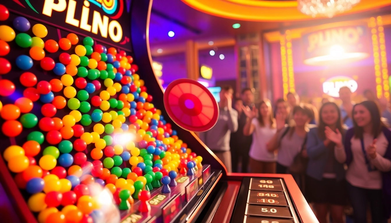 Experience the thrill of the Plinko game with vibrant colors and dynamic action.
