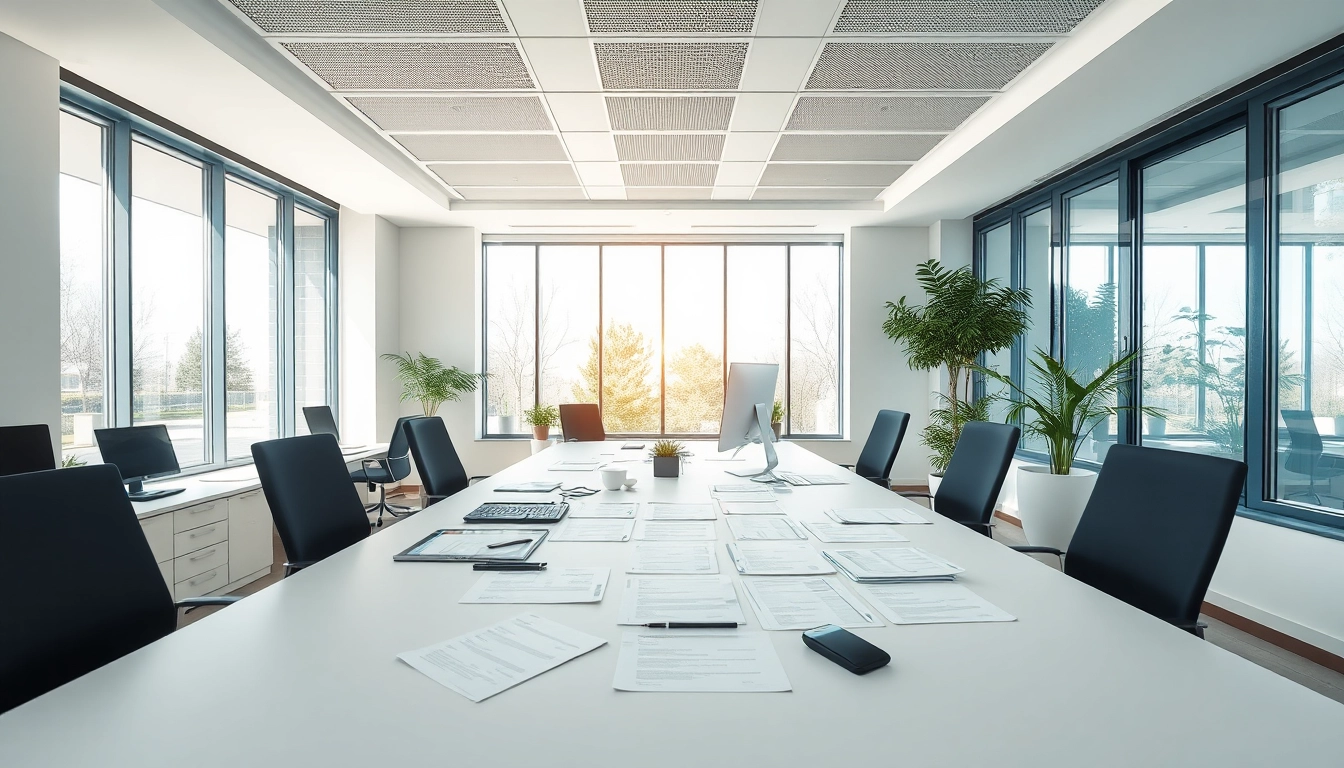 Visualisieren Sie eine professionelle Umgebung des Headhunter Karlsruhe mit Bewerbungsmappen auf einem eleganten Tisch.