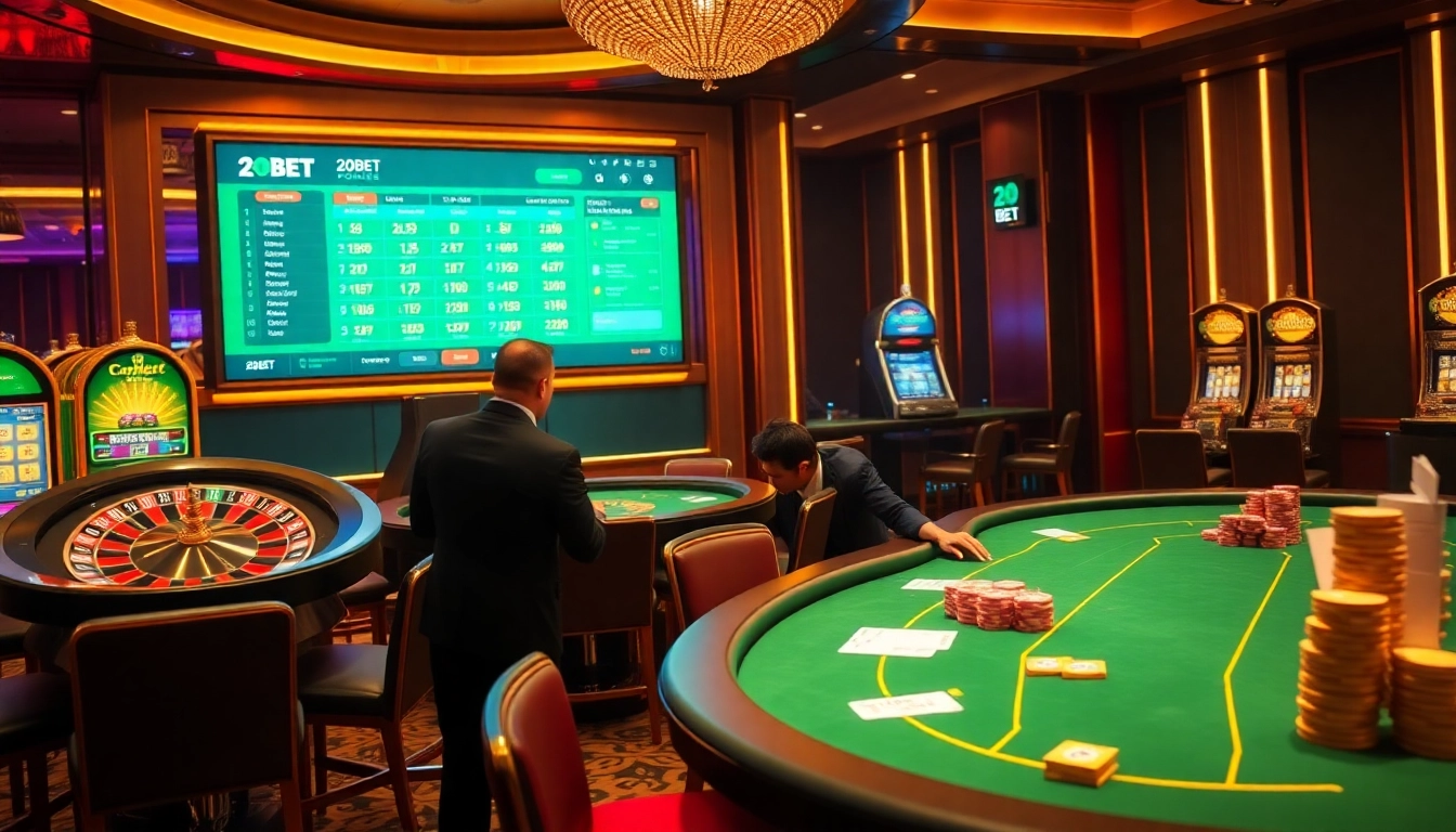 Experience thrilling betting action at 20bet with vibrant casino tables and engaging gameplay.