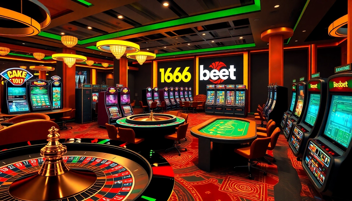 Engaging scene featuring 166bet online gaming interface with vibrant casino elements.