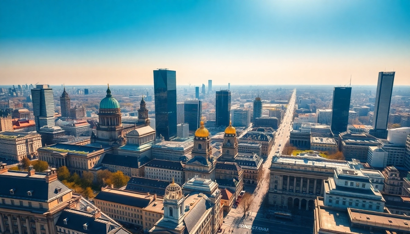 Drohnenvideos Berlin: beeindruckende Luftaufnahme der Berliner Architektur und Stadtleben.