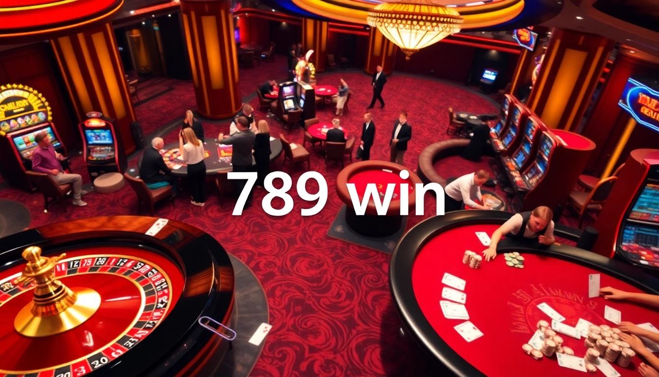 Players enjoying the thrill of betting at 789 win casino tables with vibrant gaming ambiance.