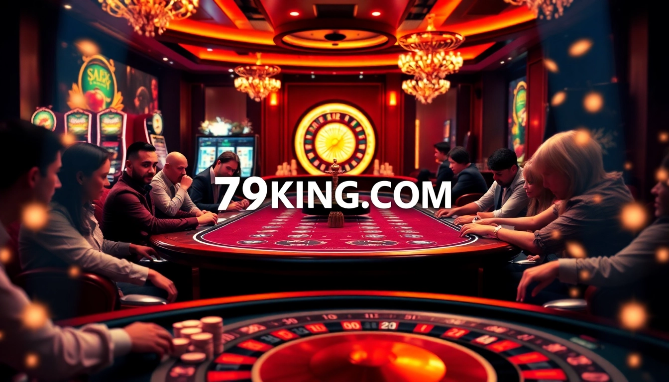 Experience the excitement of high-stakes gambling at 79KING COM with a luxurious poker scene.