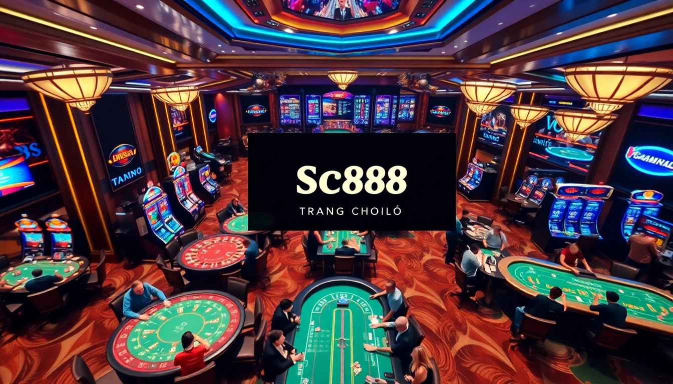 Experience the excitement of Sc88 Trang Chủ featuring vibrant casino games and thrilling moments.