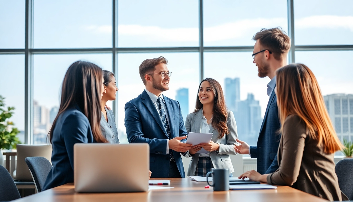 Headhunter IT in action, engaging diverse tech professionals in a modern office setting