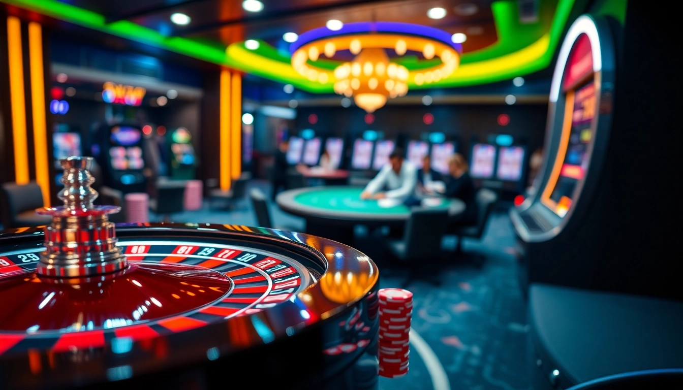 C168.today elevates your gaming experience with vibrant casino visuals, showcasing roulette and slot machines.