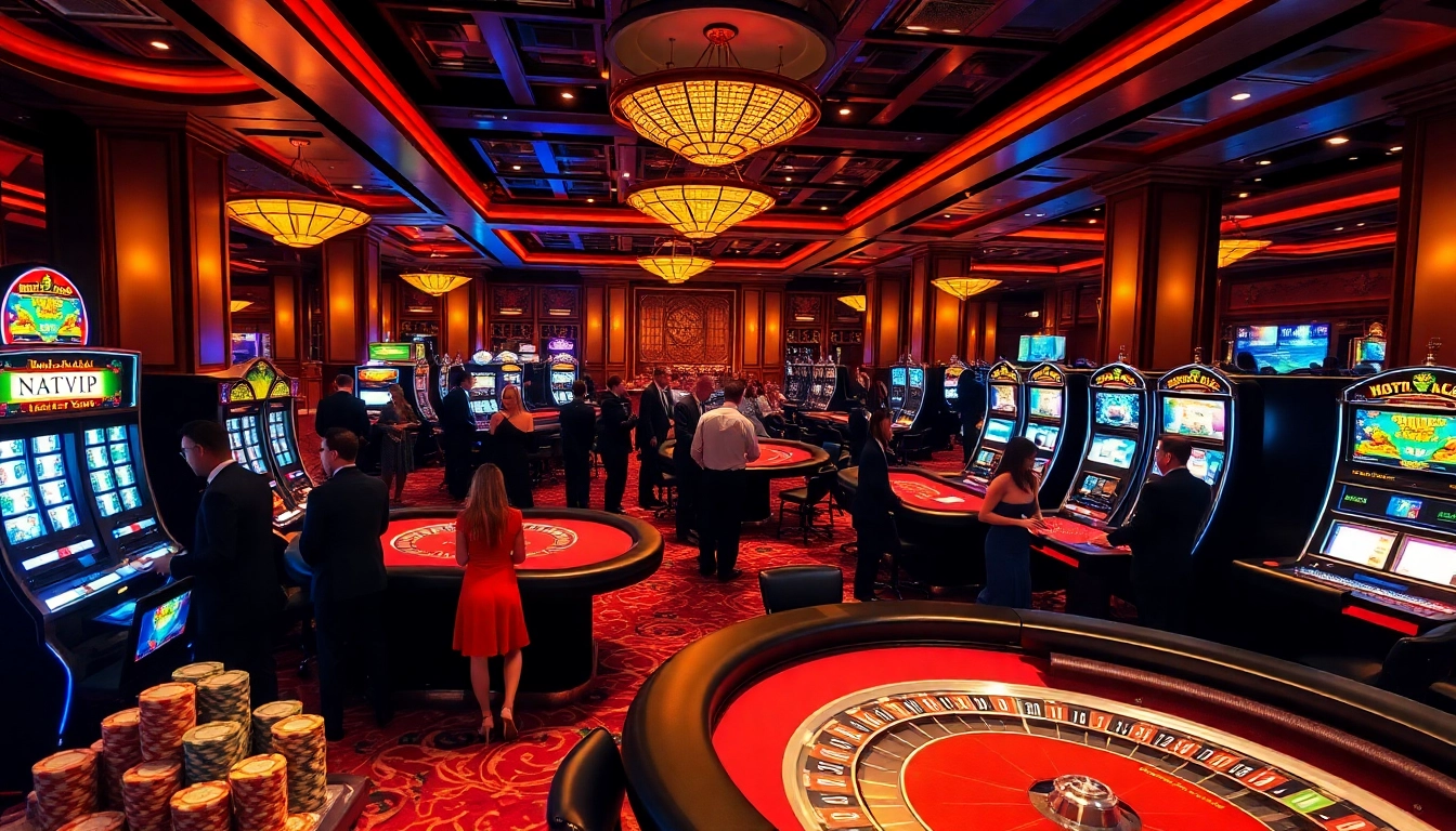Experience the excitement at NHATVIP with vibrant casino tables and engaging gameplay.