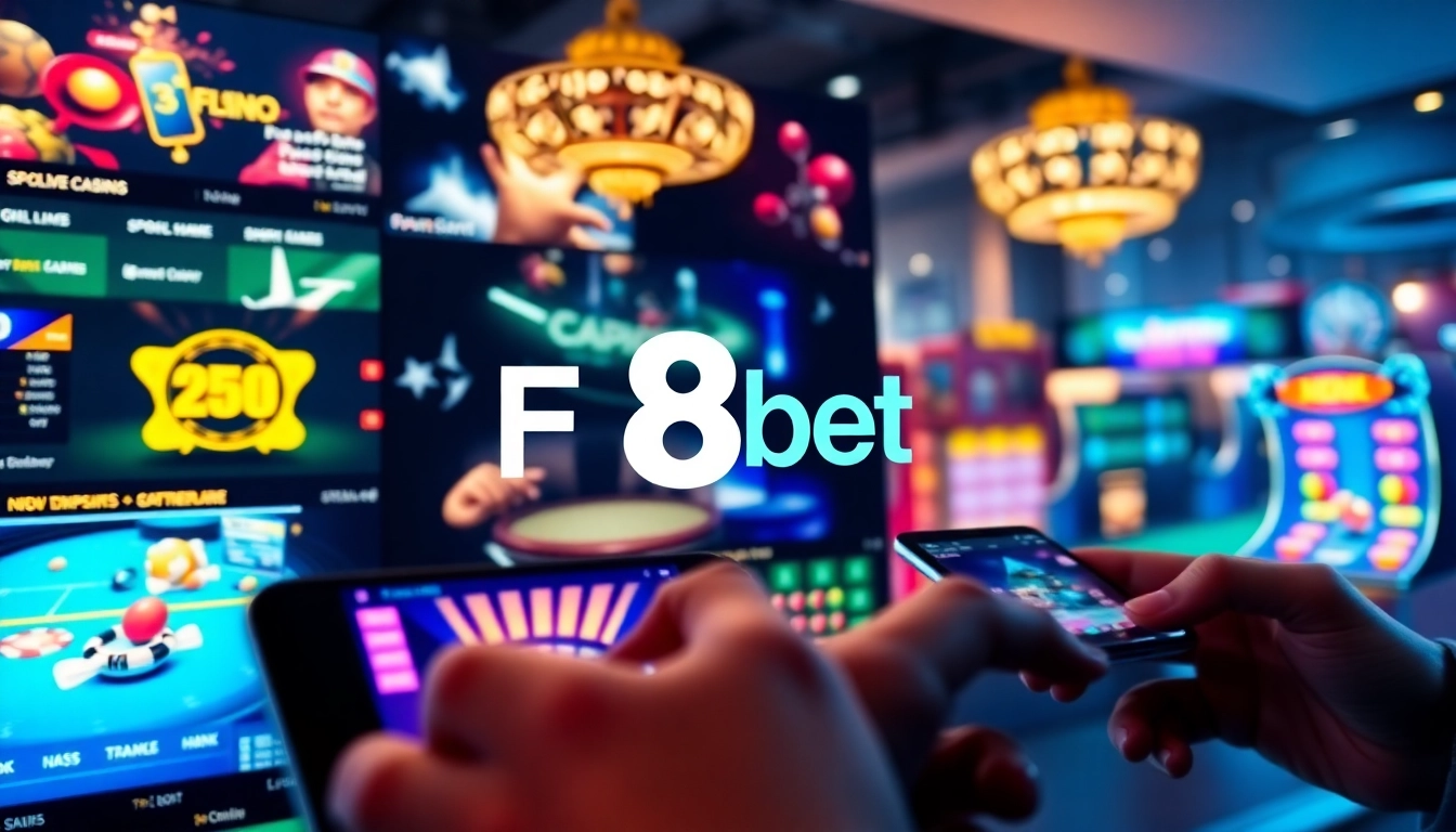 Experience the F8bet online betting platform showcasing diverse gaming options.