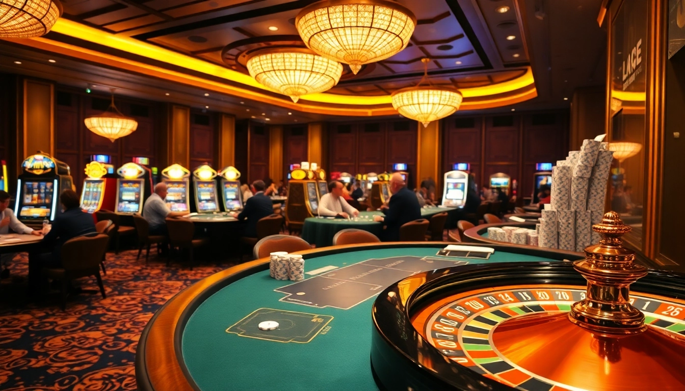Engaging scene of a casino with a focus on professional play, highlighting Plagiatstester amidst the excitement of gaming.